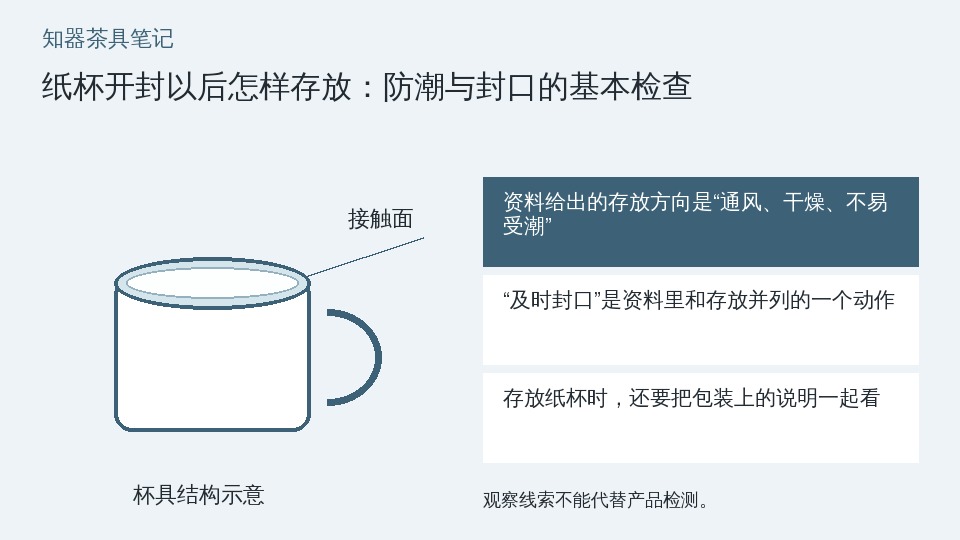 纸杯开封以后怎样存放:防潮与封口的基本检查的知识要点示意图